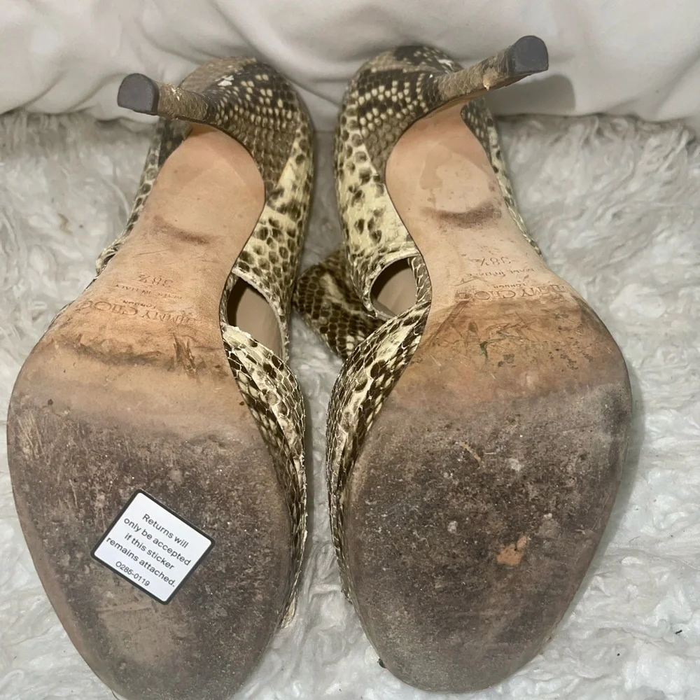Jimmy Choo Private Peep Toe pumps Python - Picture 8 of 12